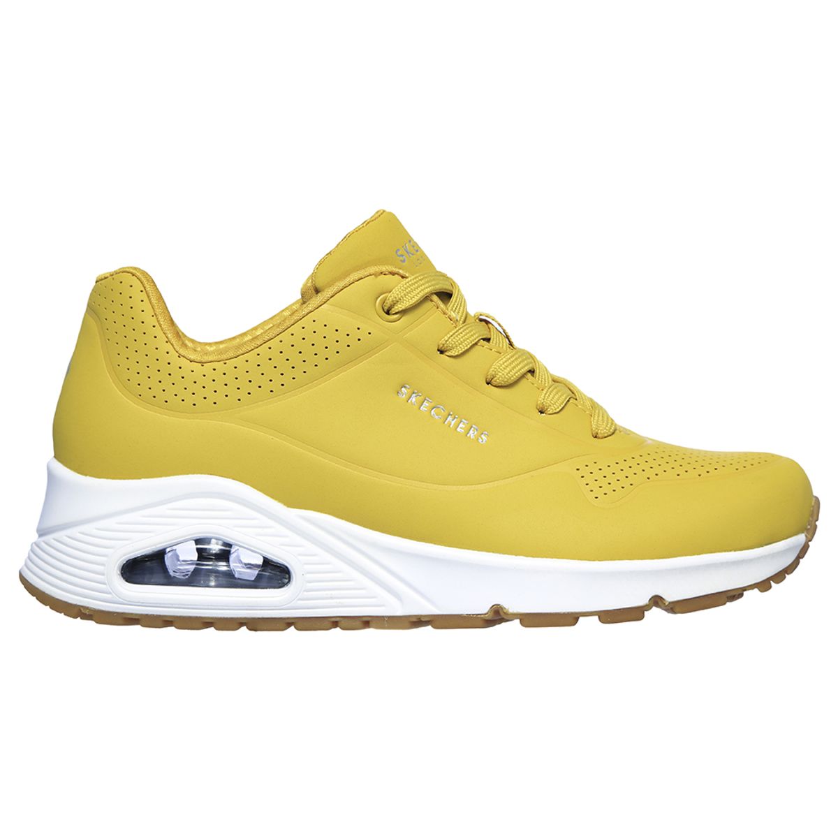 SKECHERS - Tenis Skechers Mujer Uno Stand On Air - Amarillo - Blanco