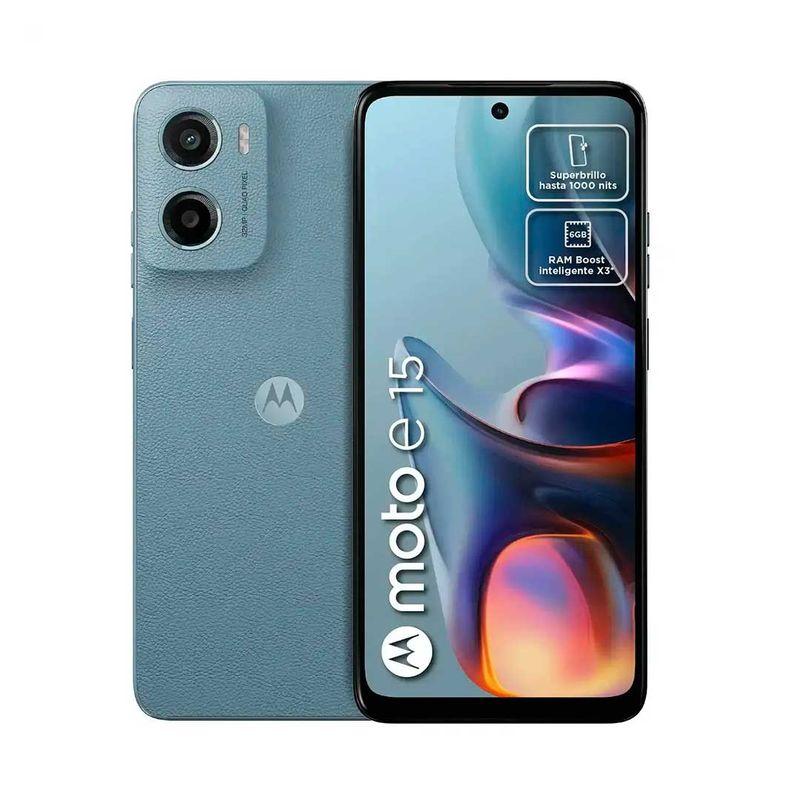 MOTOROLA - Celular Motorola E15 64GB 2GB Azul