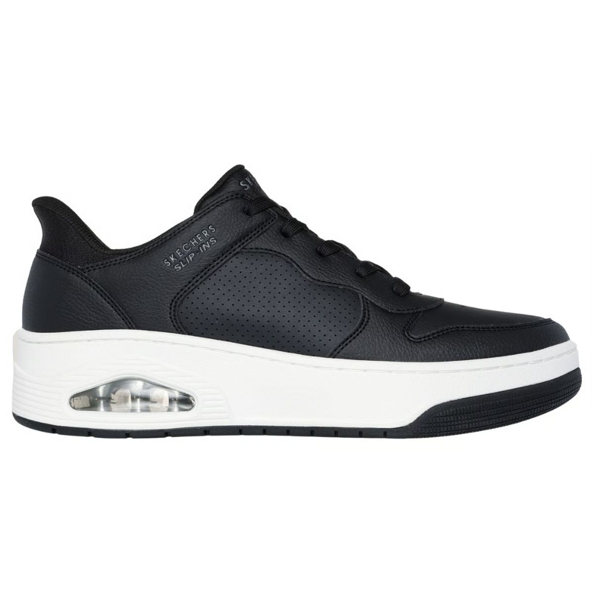 SKECHERS - Tenis Hombre Skechers Uno Court Acacia - Negro - Blanco