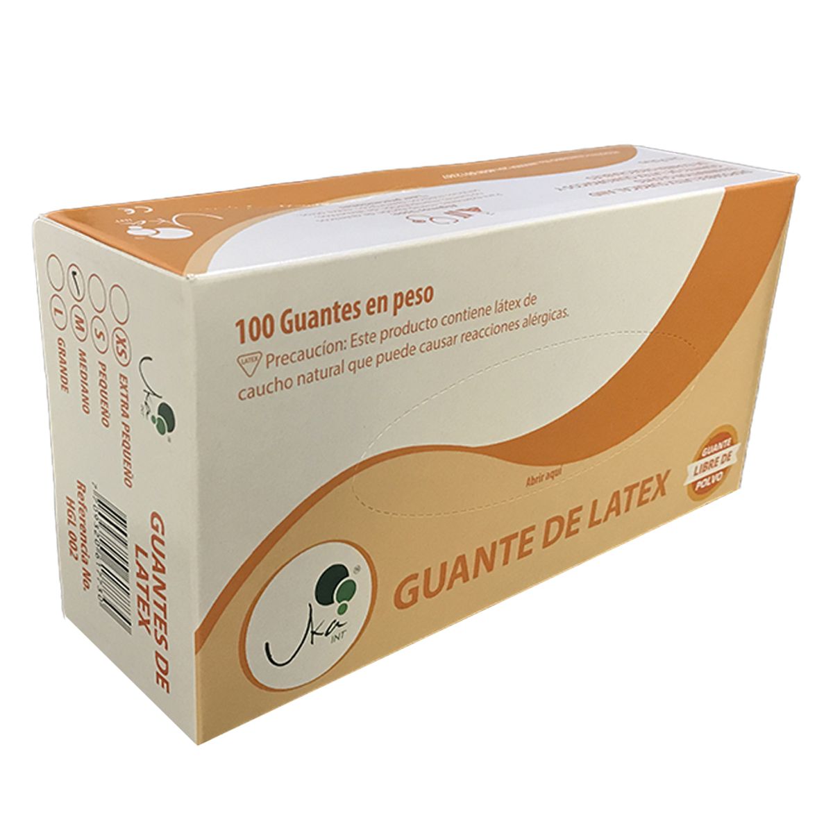 UKAINT - Guante látex sin polvo x 100 und talla L