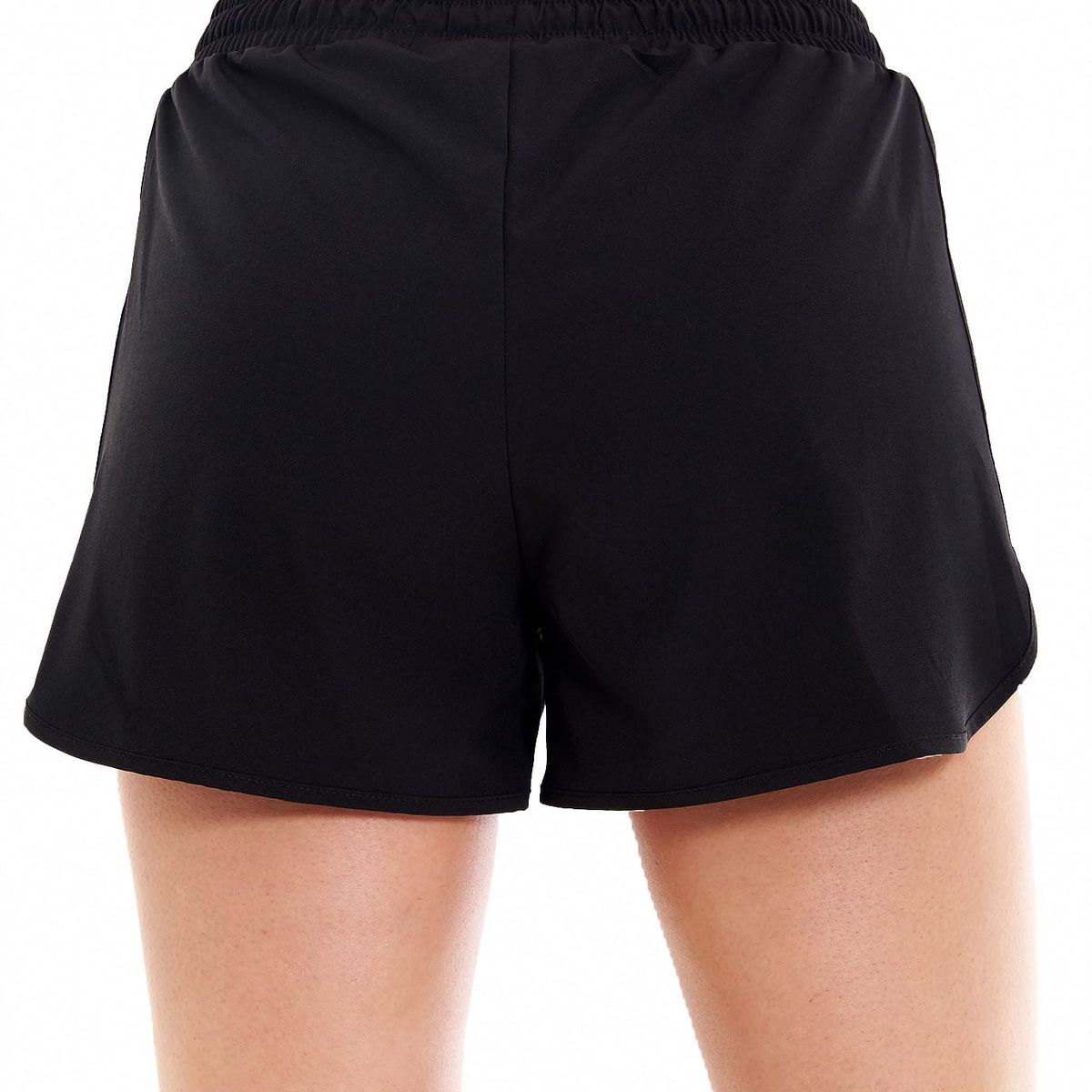 BELIFE - Short negro deportivo para mujer