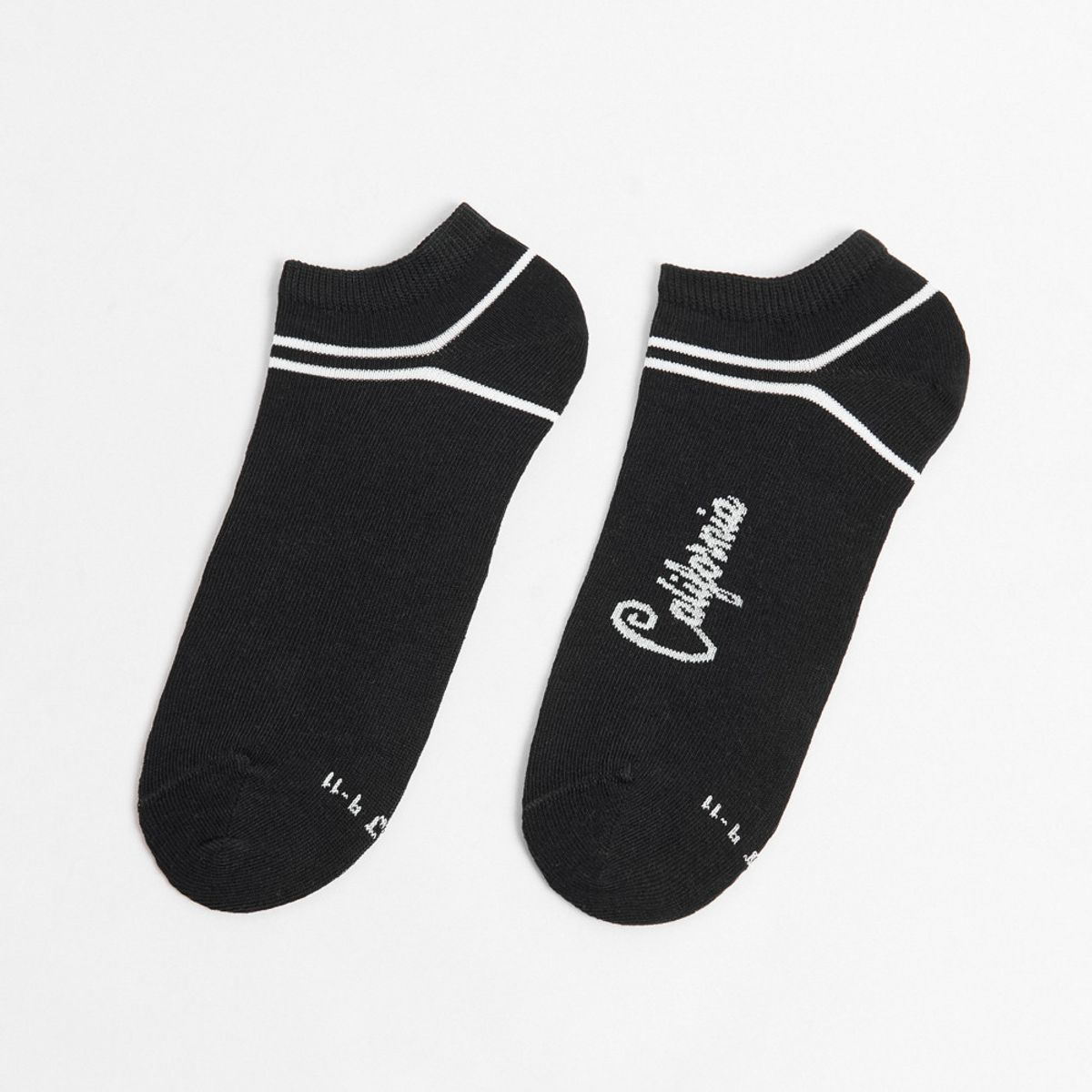 KOAJ - KOAJ Medias tobilleras azules intensas con diseño college Mujer