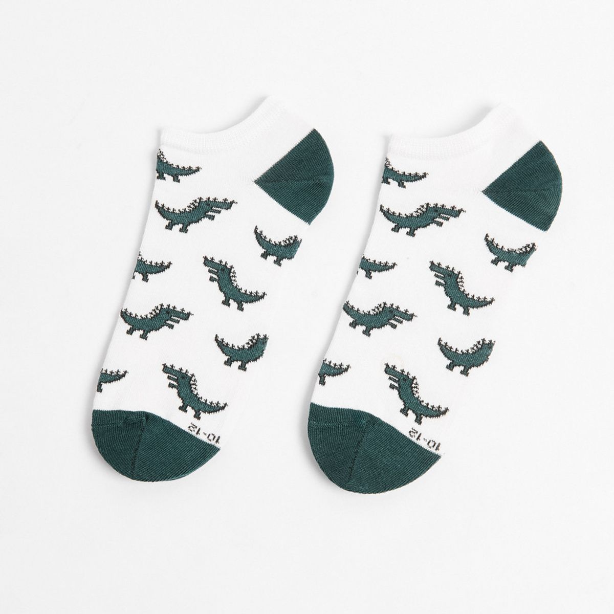 KOAJ - KOAJ Medias tobilleras cremas con diseños de dinosaurios Hombre