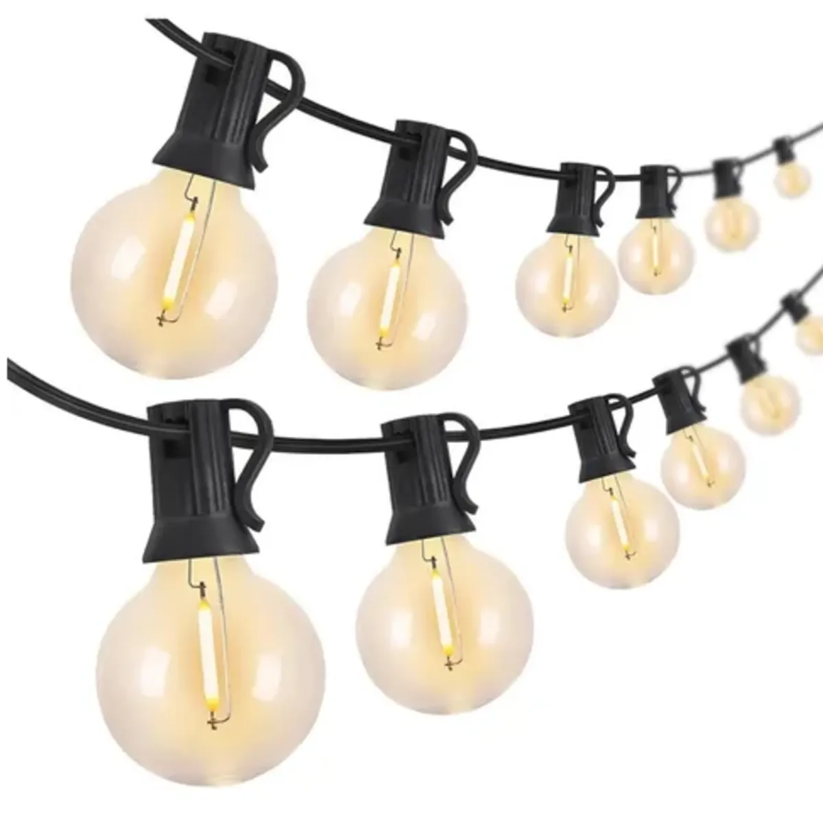LEMON - Guirnalda Extensión Luces Exterior 7,6m 25 Bombillos Led