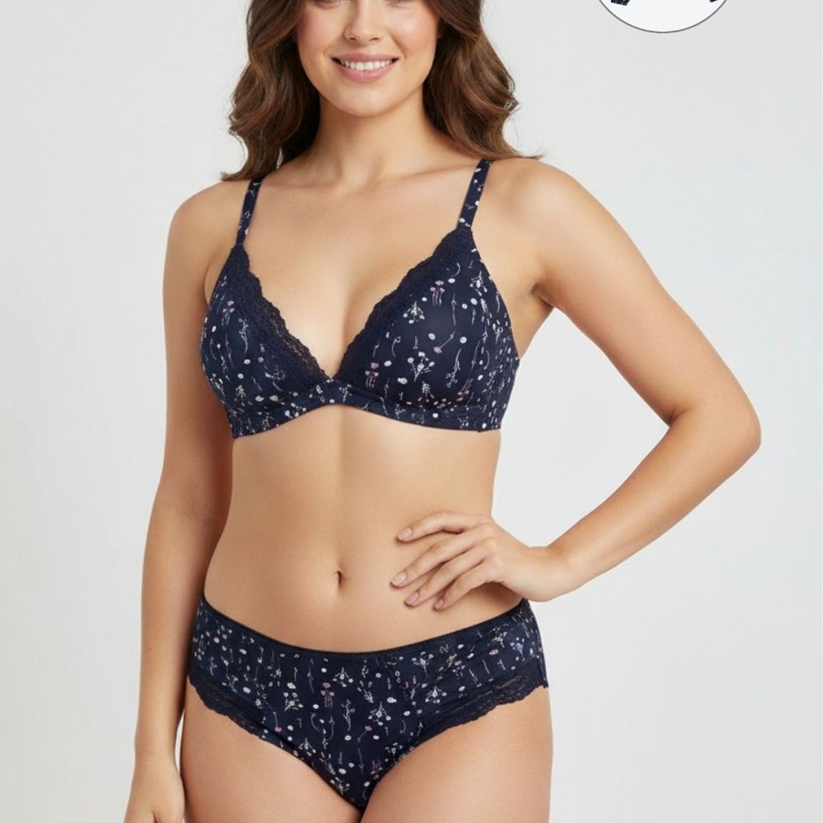 LILI PINK - Conjunto de 3 unidades brasier y panties