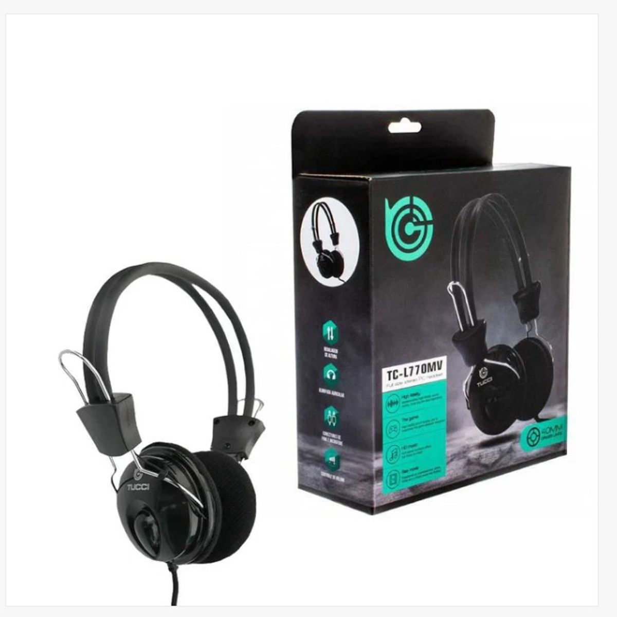 GENERICO - Diadema Alámbrica con Micrófono  TC-L770MV