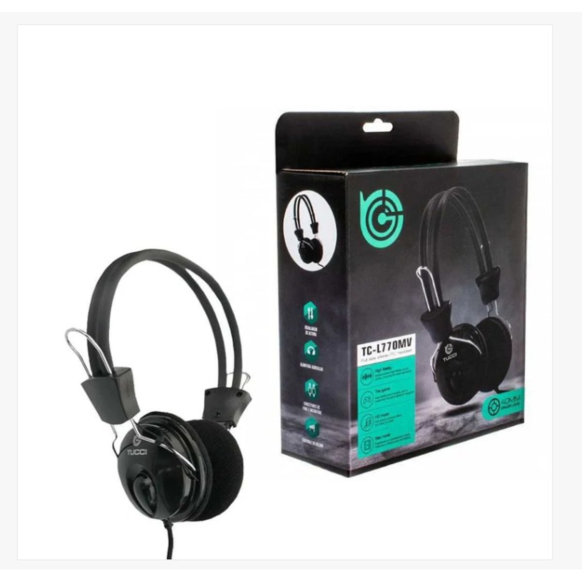 GENERICO - Diadema Alámbrica con Micrófono  TC-L770MV