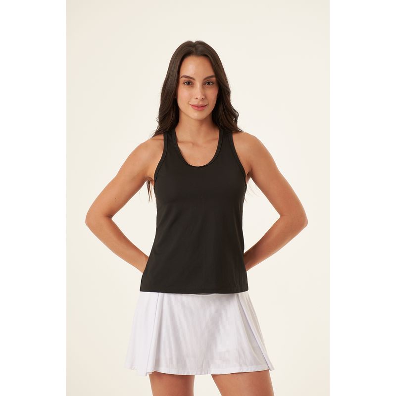 BELIFE - Camiseta deportiva manga sisa negra para mujer
