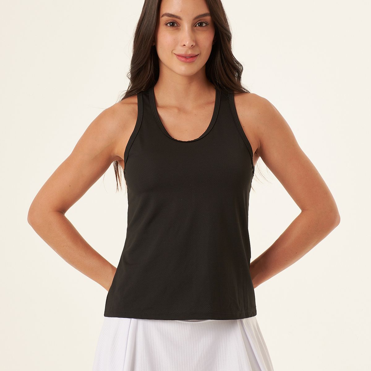 BELIFE - Camiseta deportiva manga sisa negra para mujer