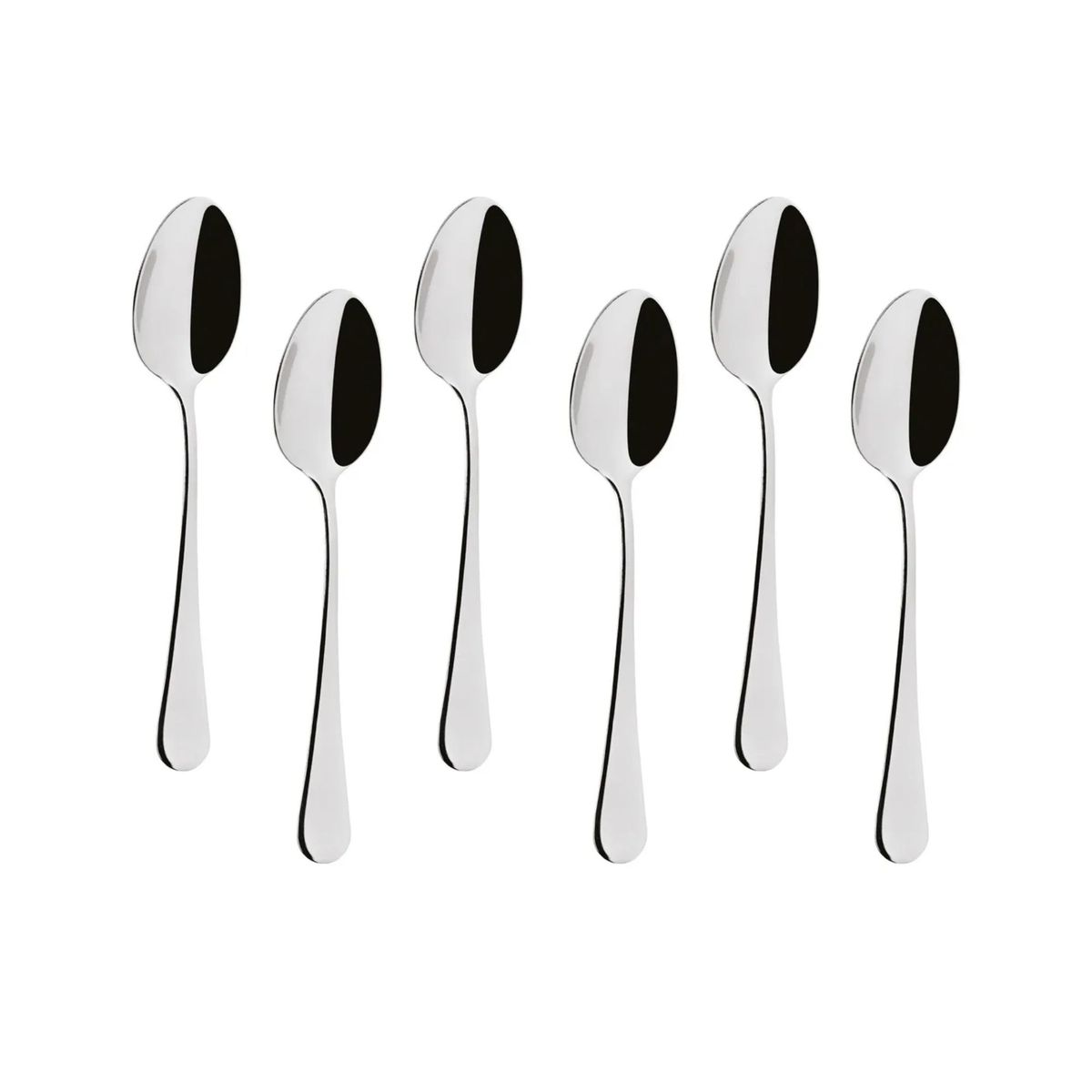 TRIPLE CLEAN - Set De 6 Cucharillas Acero Inoxidable Mesa Acero 410