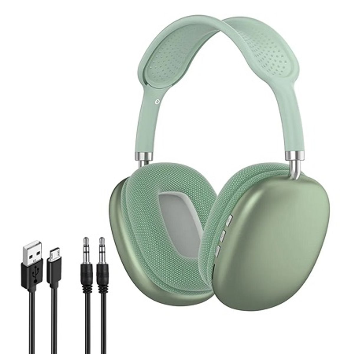 GENERICO - Auriculares Inalámbricos Diadema Bluetooth Con Micrófono Color Verde
