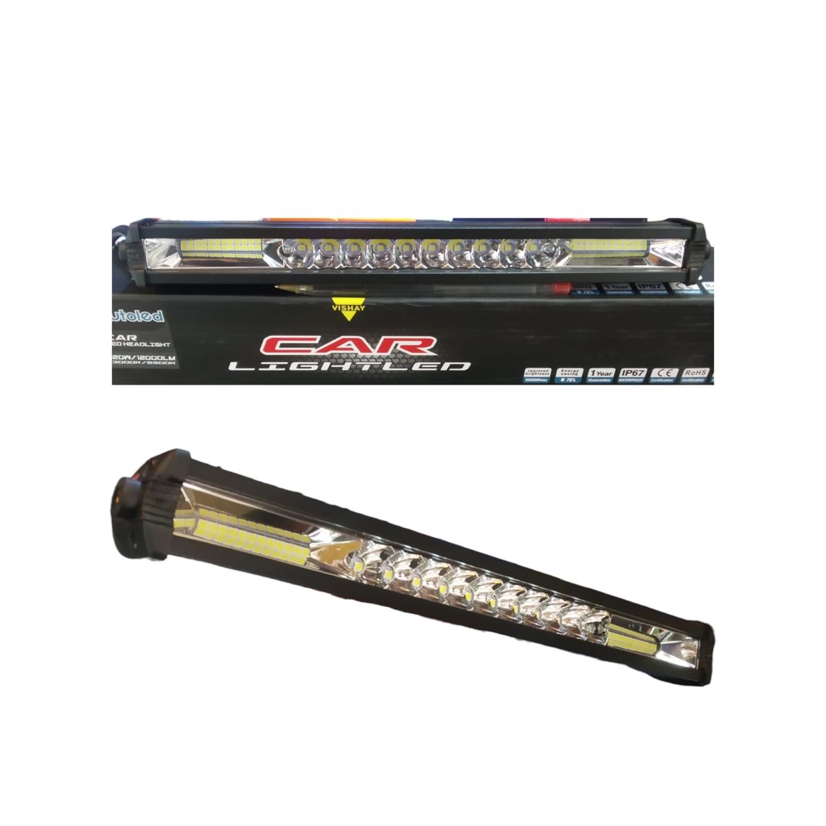 CAR ACCESSORIES - Exploradora LED Aluminio 82Leds 12V Y 24V Luz Blanca Fija