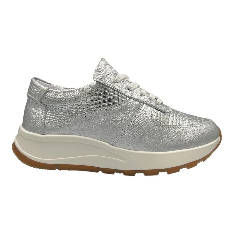 CALZADO BONT - Tenis CUERO Mujer Deportivo Plateado Bont Torino