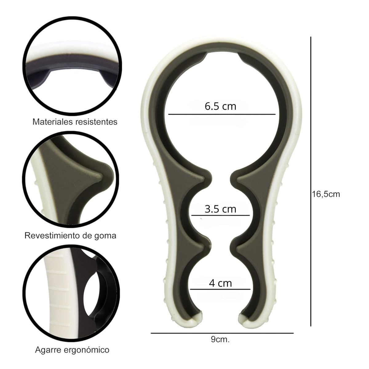 TRIPLE CLEAN - Abridor De Tapas De Frasco Multiuso