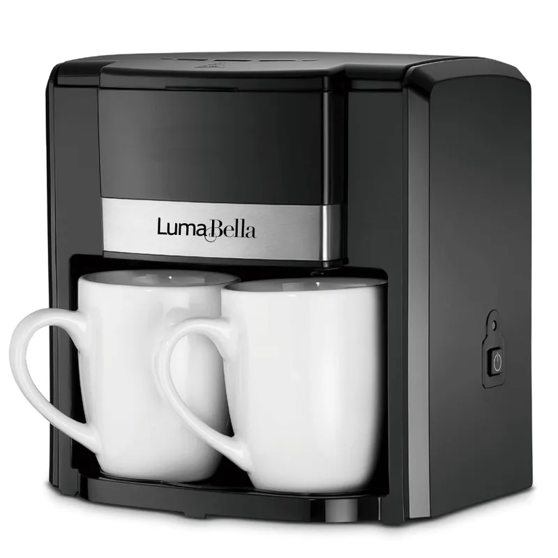 GENERICO - Cafetera Electrica 2 Tazas Porcelana 300ml Maquina Café 500w