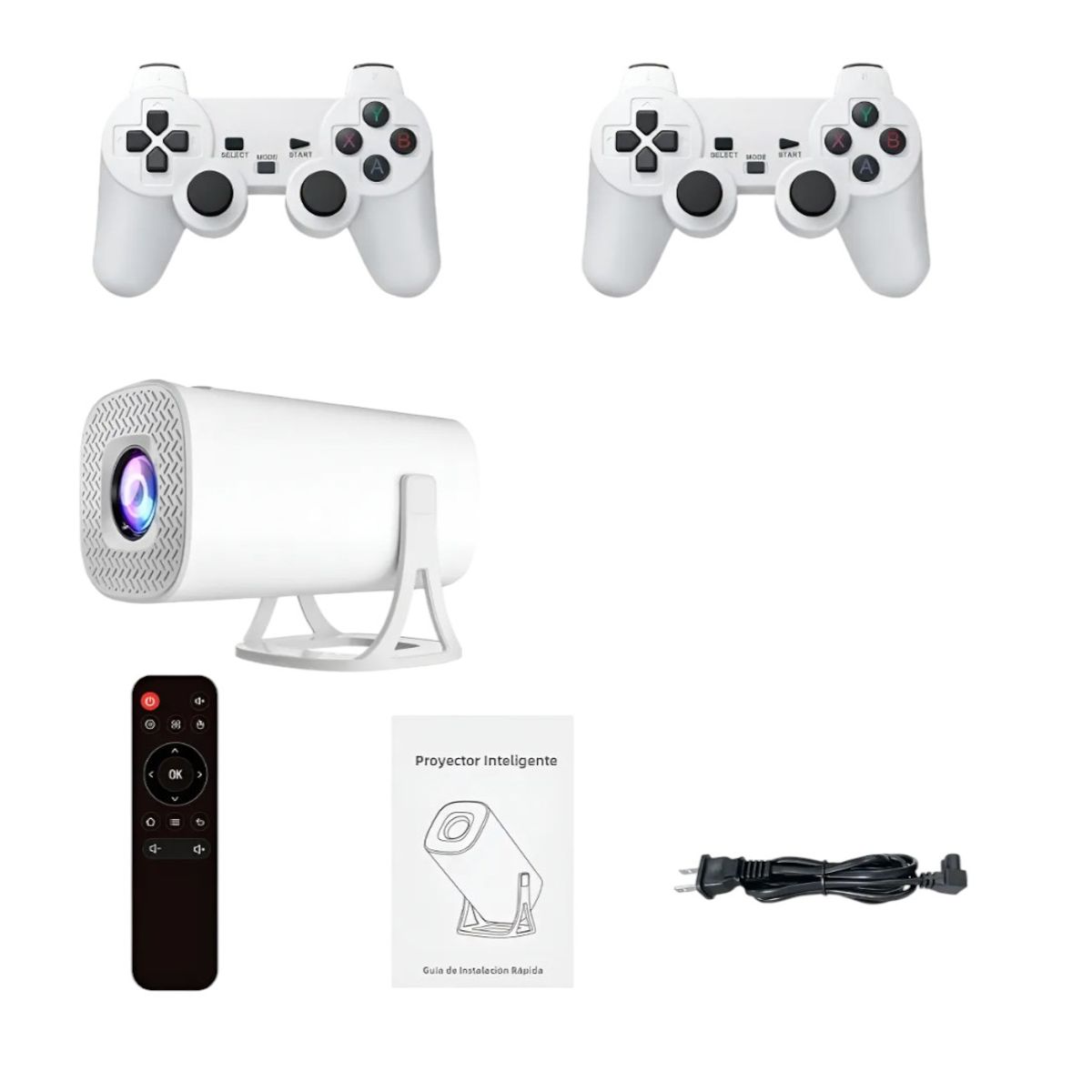 GENERICO - Proyector 2 en 1 Game Max Ultra HD con Juegos Retro S40 Max