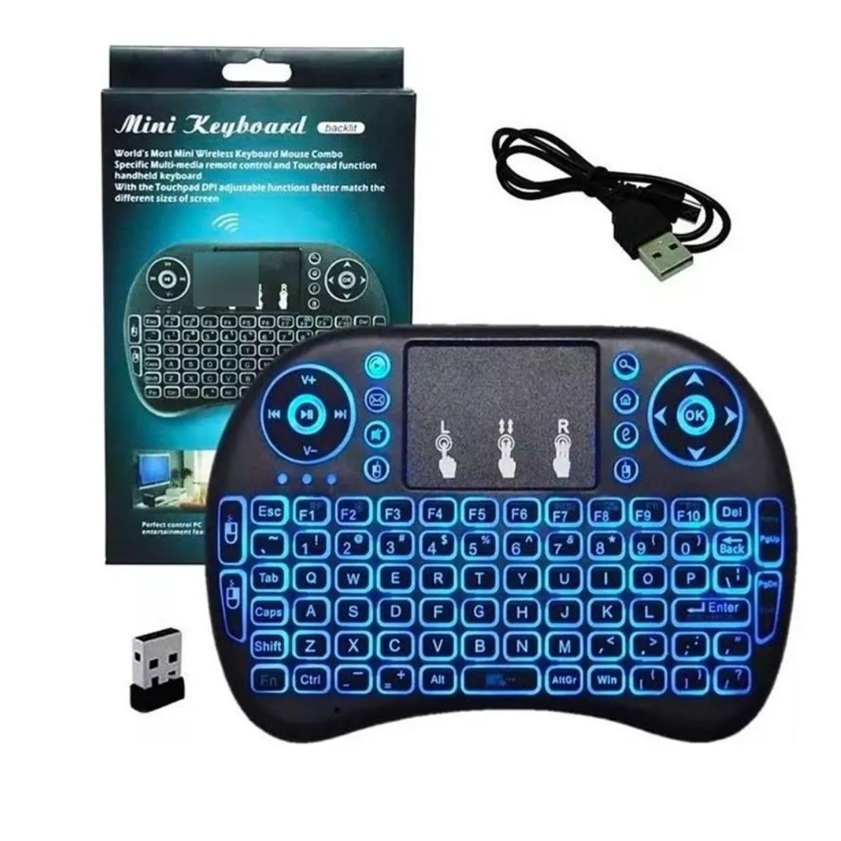 KEYBOARD - Mini Teclado Inalámbrico Universal Keyboar Retroiluminado