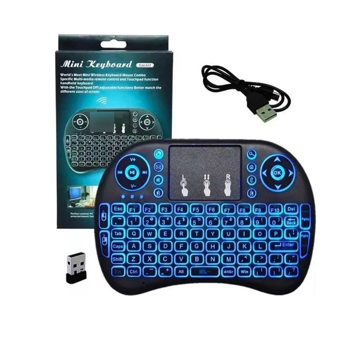 KEYBOARD - Mini Teclado Inalámbrico Universal Keyboar Retroiluminado