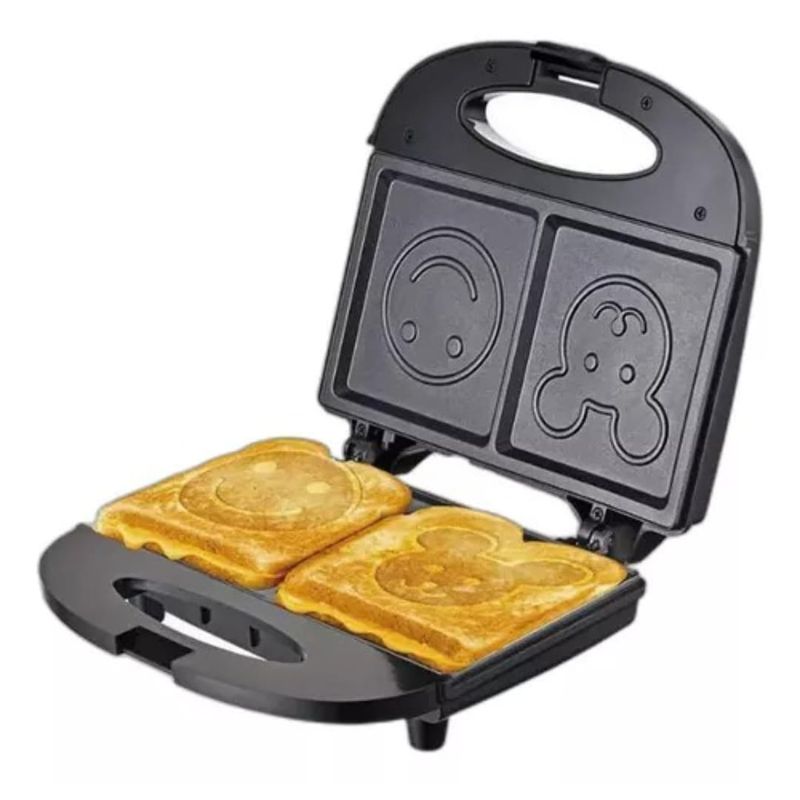 GENERICO - Sanduchera Tostadora Eléctrica Diseño Caritas