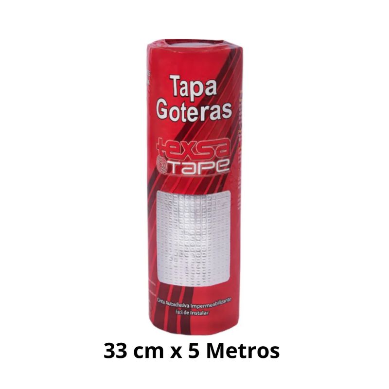 TEXAS - Cinta tapa goteras texsa 33 cm x 5m