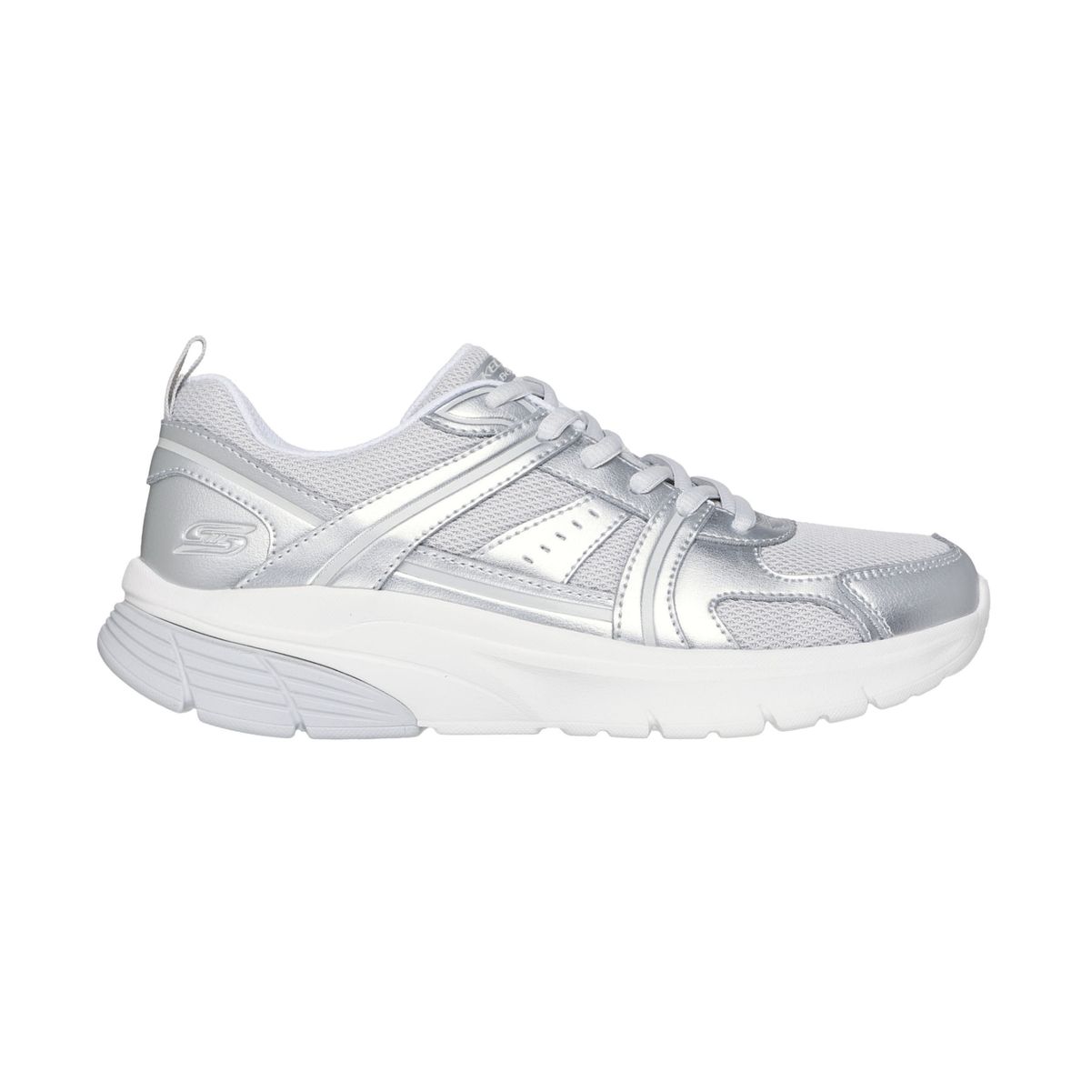 SKECHERS - Tenis Skechers BOBS Sport para Mujer Vamos Gris Plata