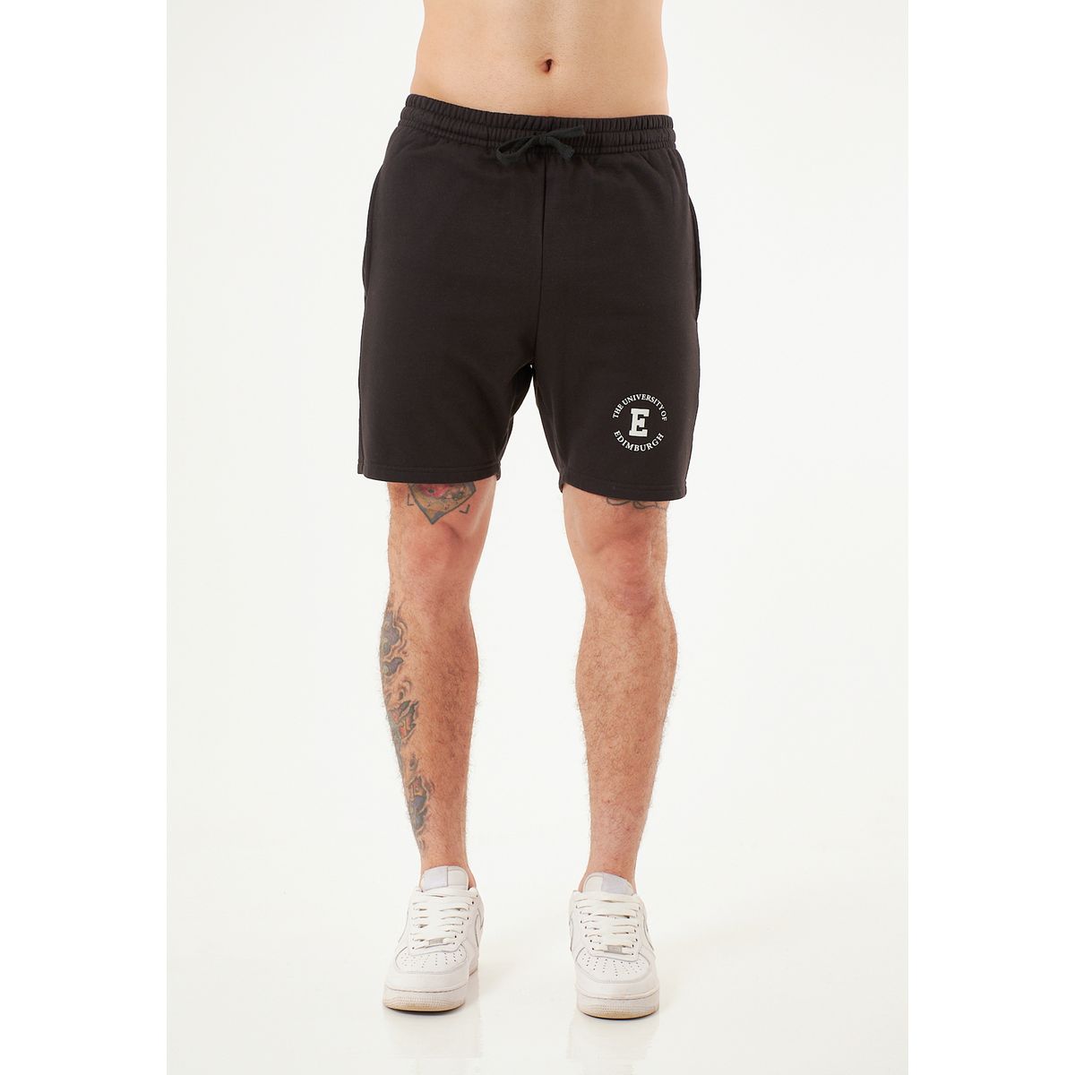 BELIFE - Bermuda estampada negra para hombre