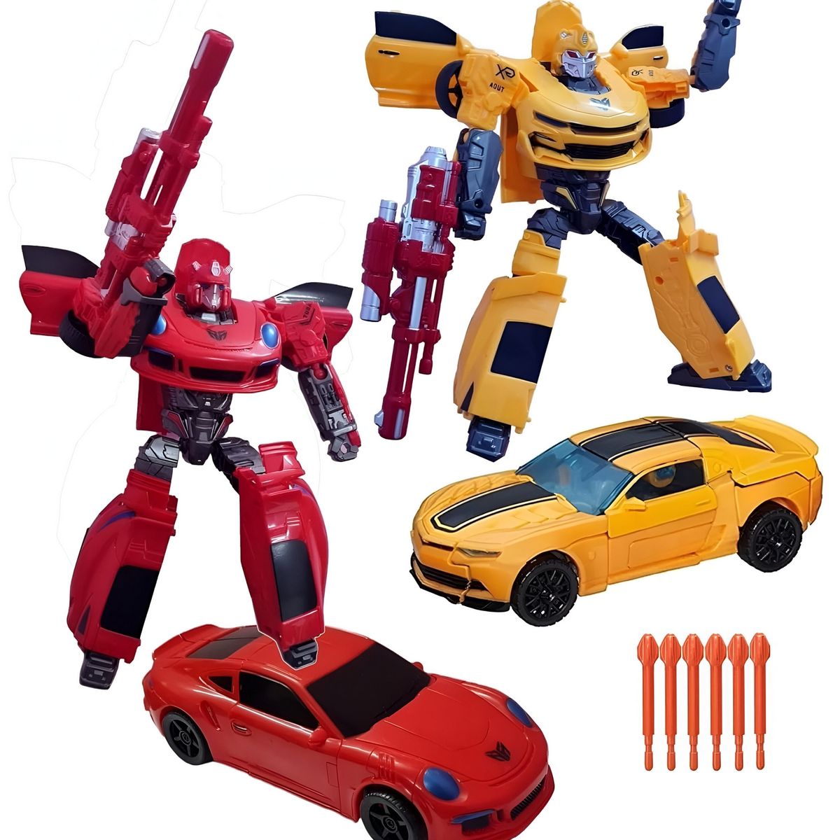 GENERICO - Figura Robot Carro Transformers Coleccionable Transformable