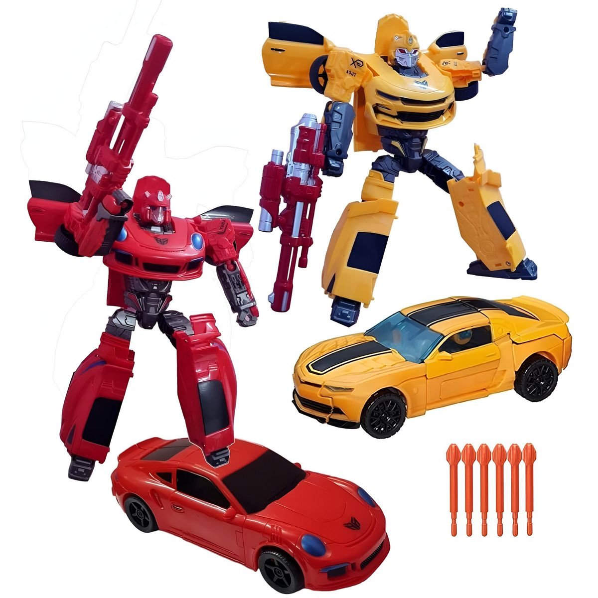 GENERICO - Figura Robot Carro Transformers Coleccionable Transformable