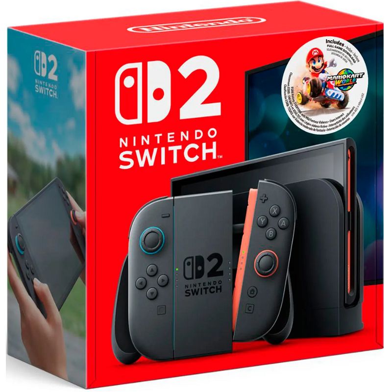 NINTENDO SWITCH - Consola Nintendo Switch 2 + Juego Mario Kart World Bundle