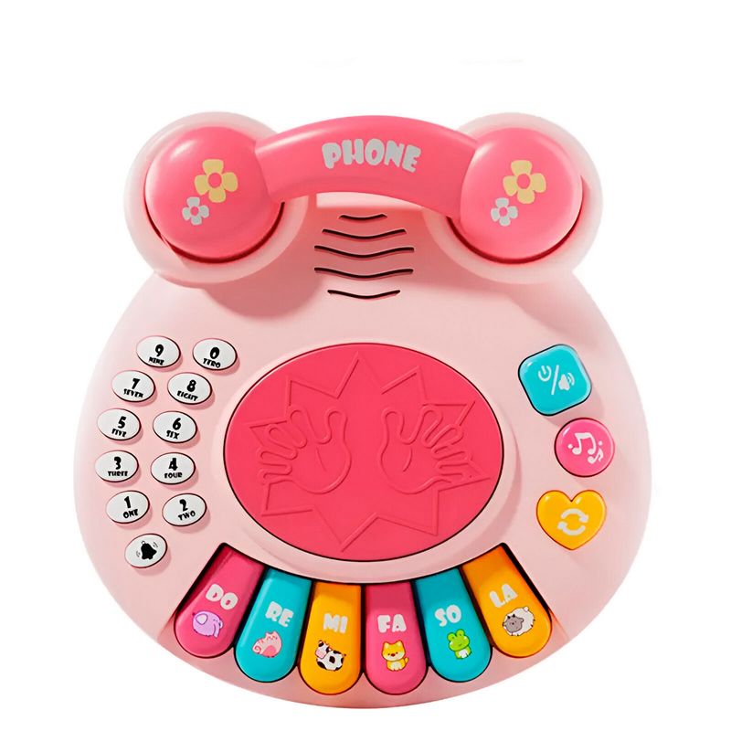 GENERICO - Piano Telefono Numeros Bebe Interactivo Juguete + Baterias