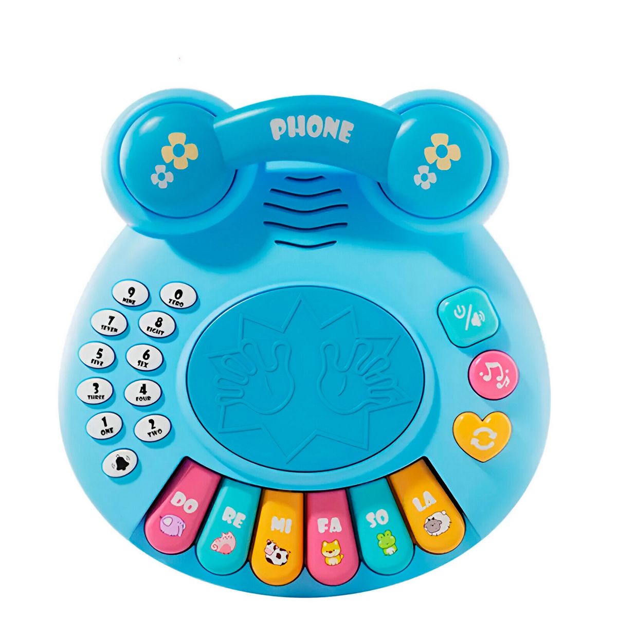 GENERICO - Piano Telefono Numeros Bebe Interactivo Juguete + Baterias