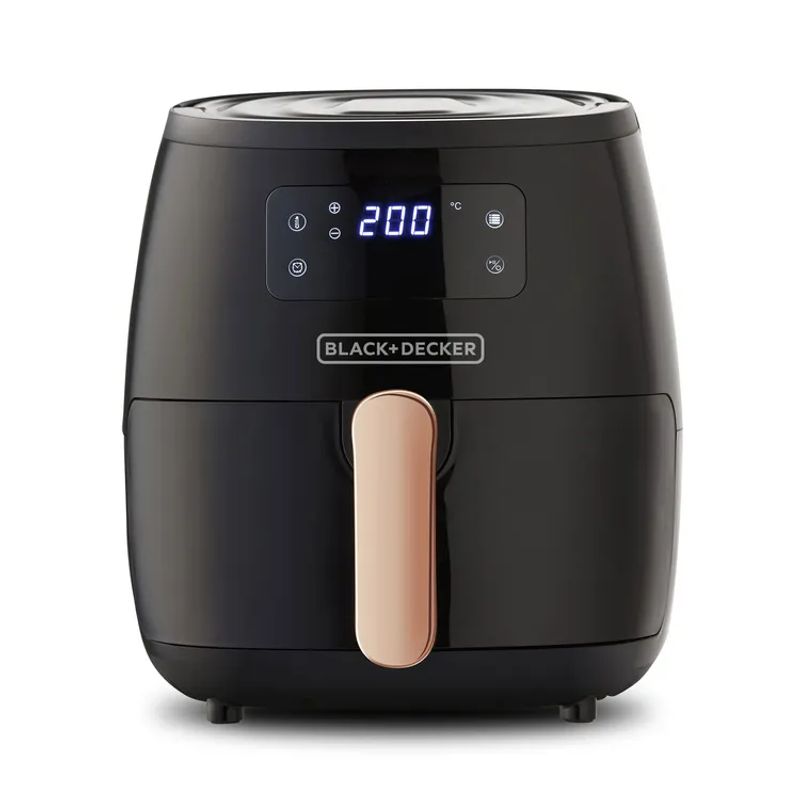 BLACK+DECKER - Freidora Digital BLACK+DECKER 5.7 HFD5055B Negro