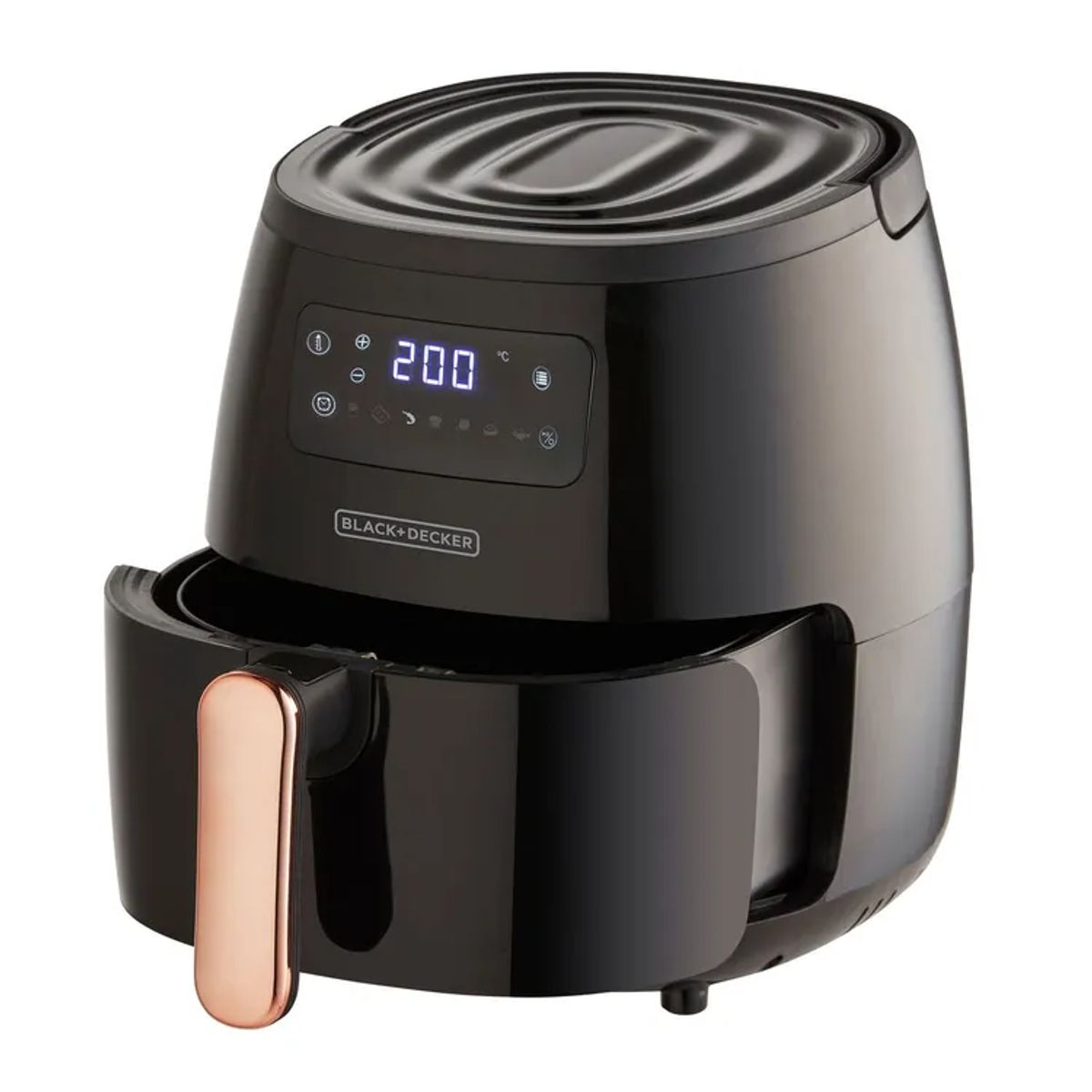 BLACK+DECKER - Freidora Digital BLACK+DECKER 5.7 HFD5055B Negro