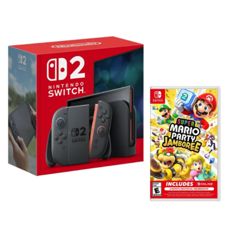 NINTENDO SWITCH - Consola Nintendo Switch 2 Con Juego Super Mario Party Jamboree