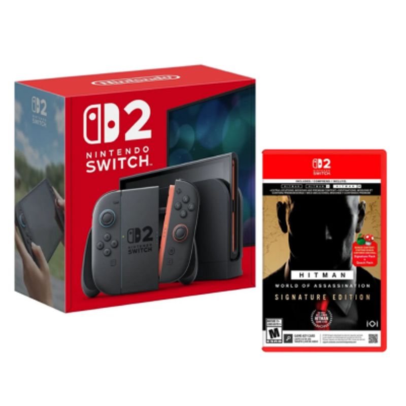 NINTENDO SWITCH - Consola Nintendo Switch 2 Con Juego Hitman World Of Assassination Signature