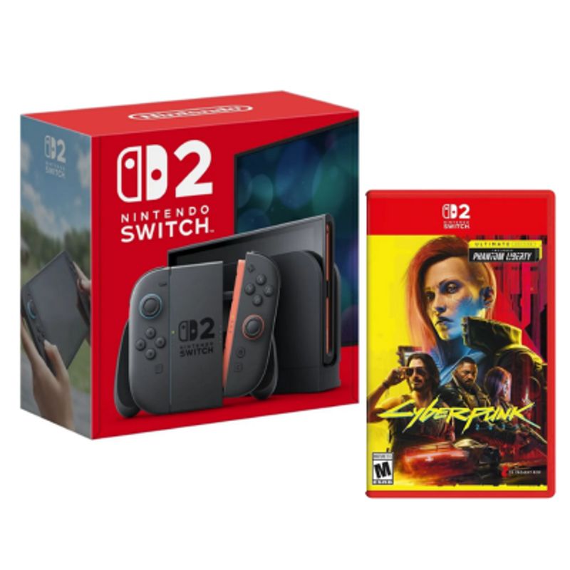 NINTENDO SWITCH - Consola Nintendo Switch 2 Con Juego Cyberpunk 2077 Ultimate Edition