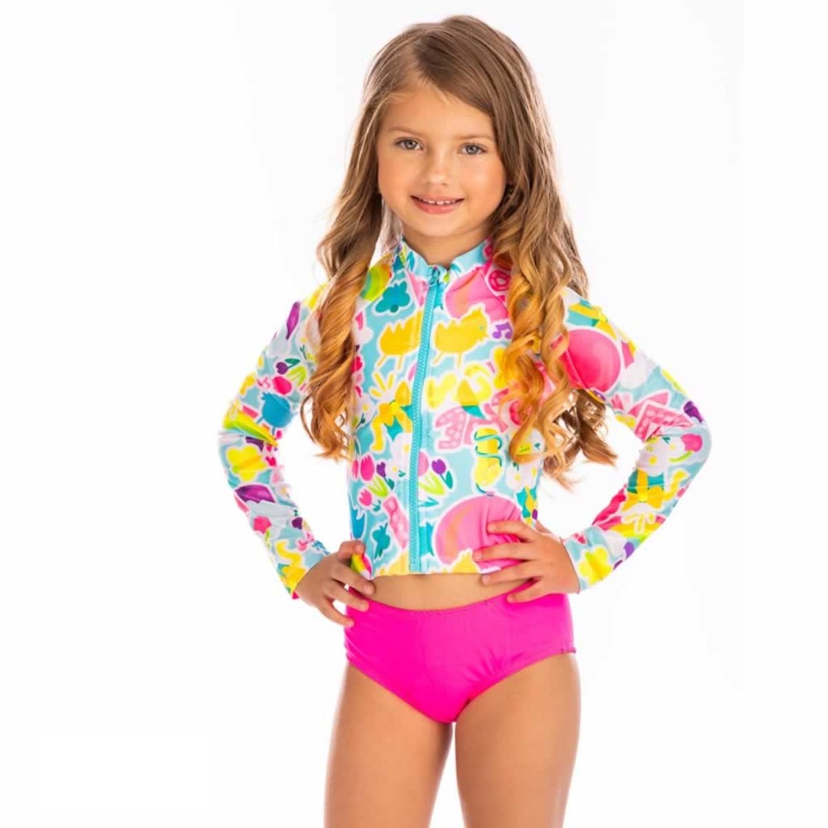 1AMIGO - Trajes de baño Dos Piezas con Filtro UV Para Niñas