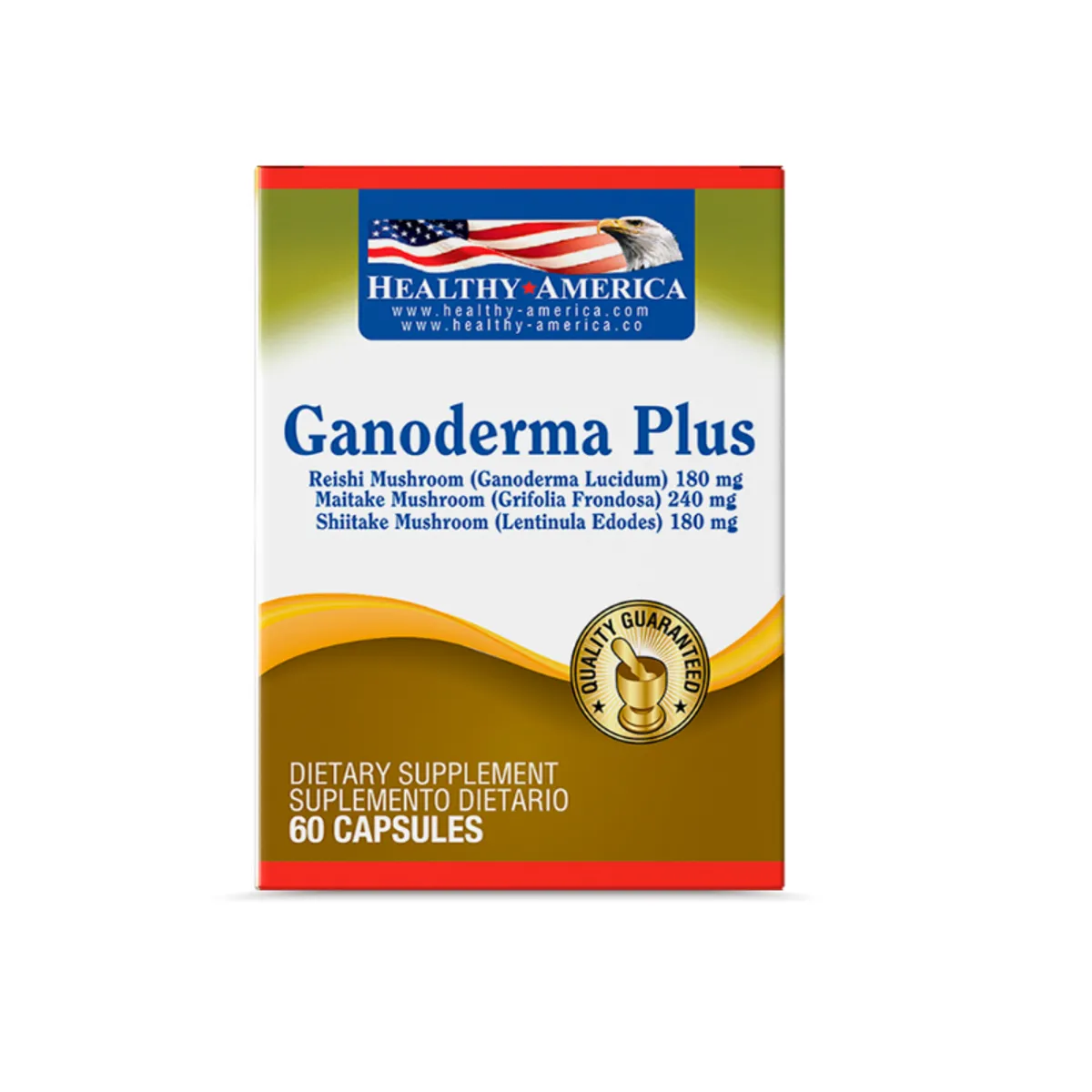 HEALTHY AMERICA - SUPLEMENTO GANODERMA PLUS X 60 UNIDADES/ HEALTHY AMERICA