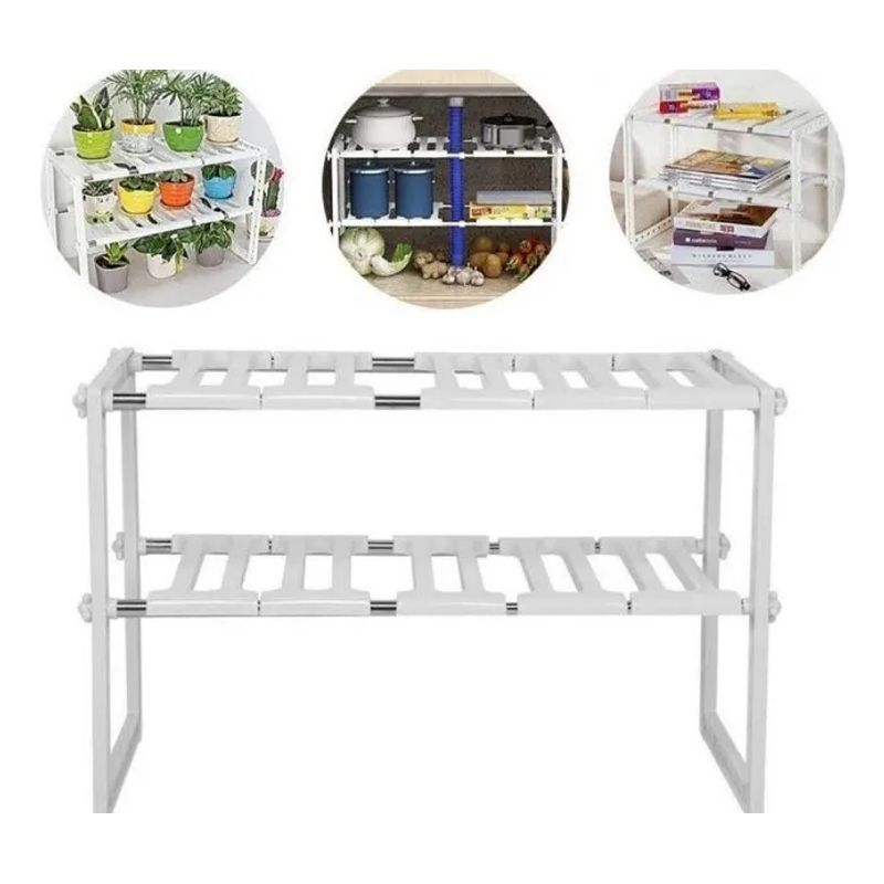 GENERICO - Estante Organizador Rack Multiusos Ajustable Cocina Baño
