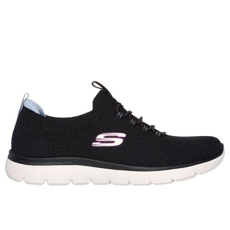 SKECHERS - Tenis Skechers Mujer Summits Top Player - Negro - Blanco