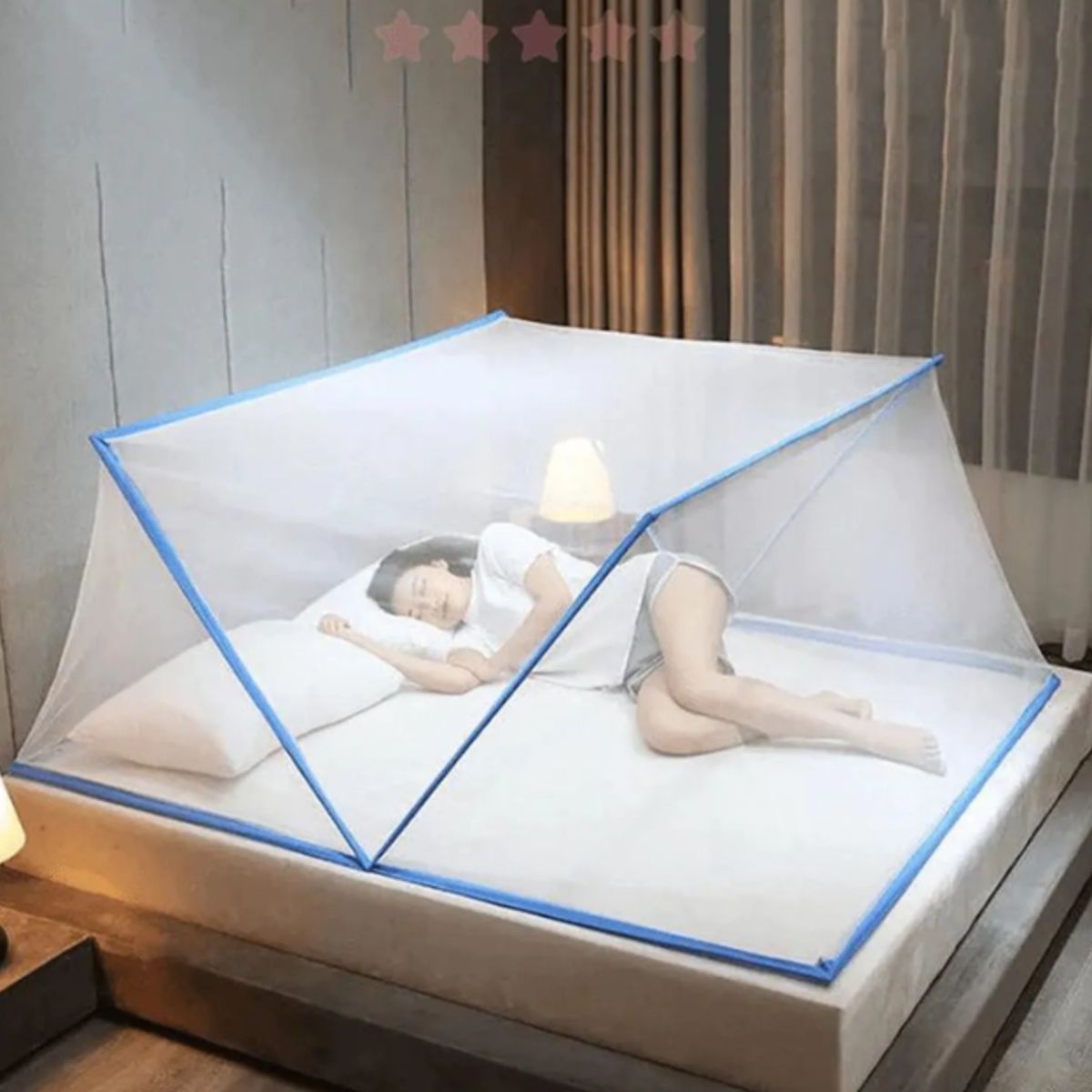 GENERICO - Toldillo Mosquitero Plegable Para Cama 190x140 Cm