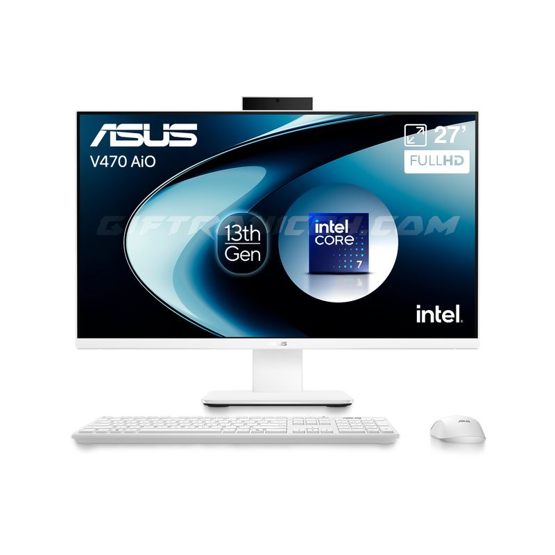 ASUS - Computador Aio Asus V470VAK 27 FHD Intel Core i7-13620H 32GB Ram 1TB SSD Blanco