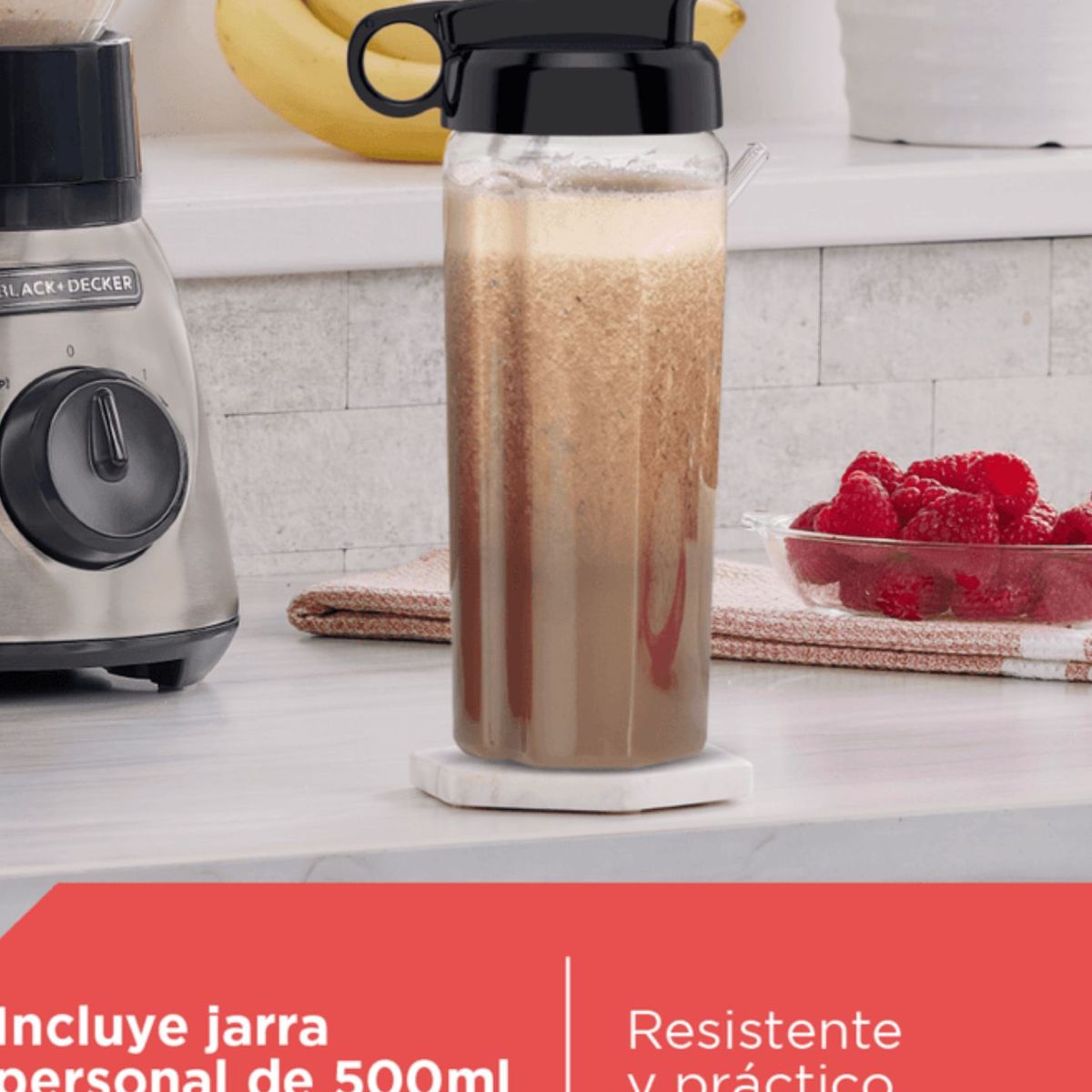 BLACK+DECKER - Licuadora Black+Decker Tricuadora de 800 watts