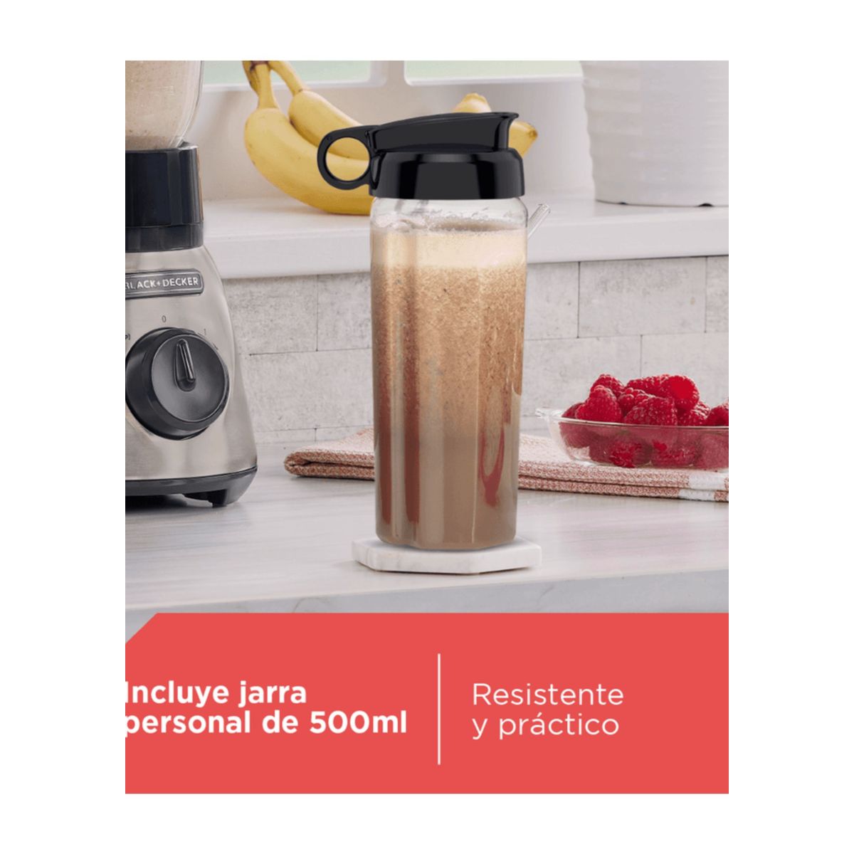 BLACK+DECKER - Licuadora Black+Decker Tricuadora de 800 watts
