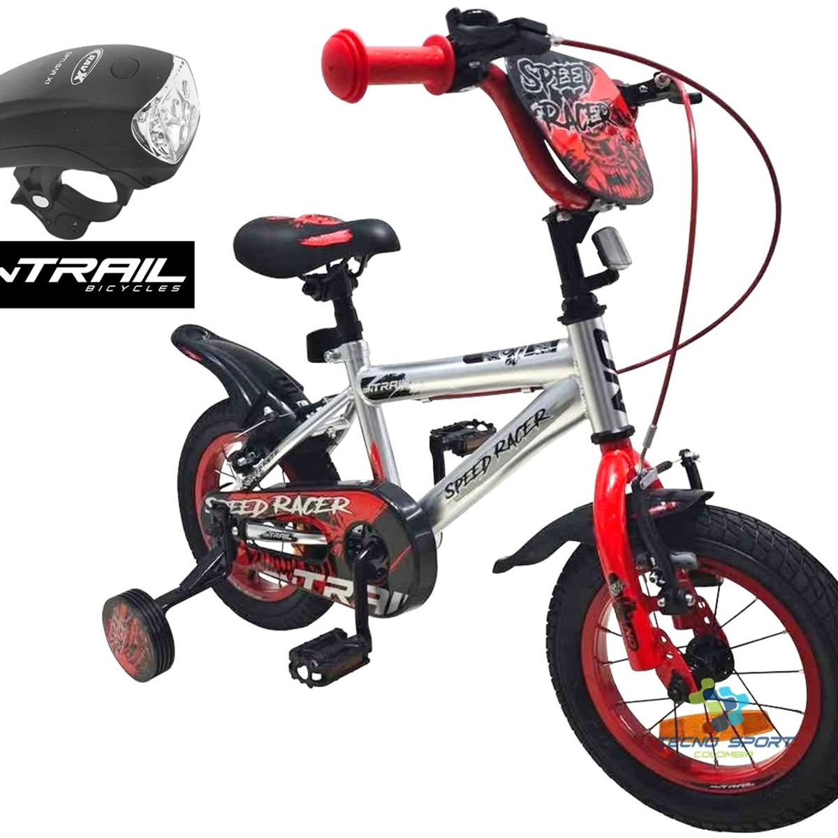 ONTRAIL - Bicicleta Niño Niña Ontrail Rin 12 Accesorios Ruedas Auxilia