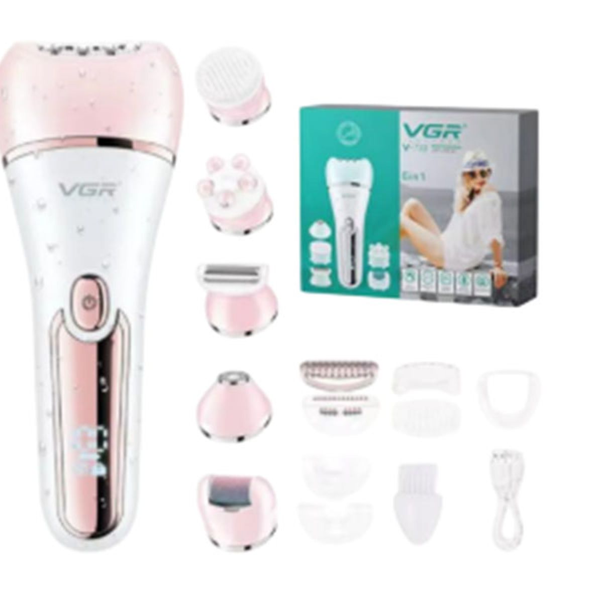 VGR - DEPILADORA PARA MUJER VGR 6 EN 1