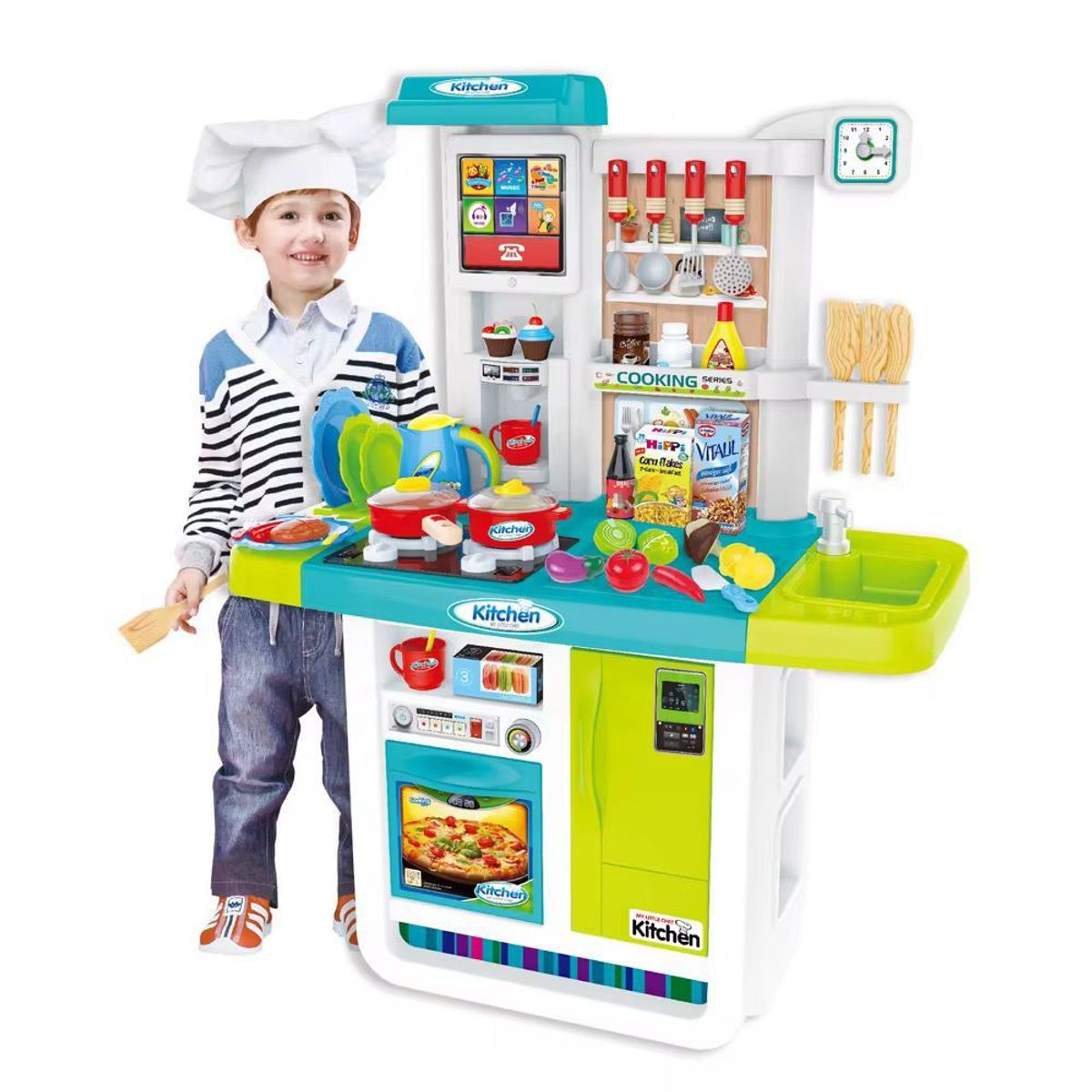 GENERICO - Cocina Deluxe Didáctica Para Niños Con Accesorios