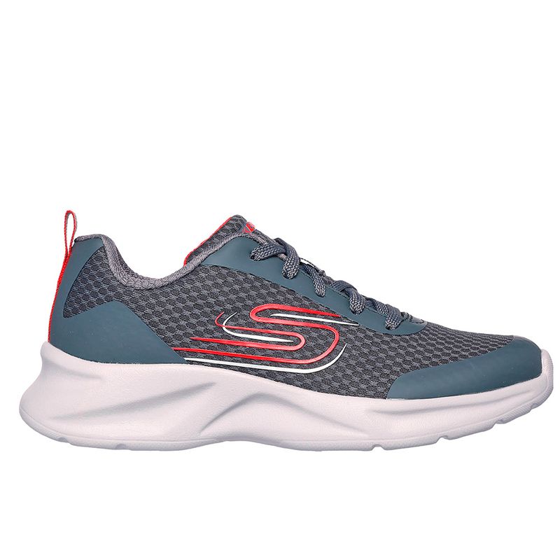 SKECHERS - Tenis Skechers Kids   Dynamatic-Voronox - Gris - Blanco