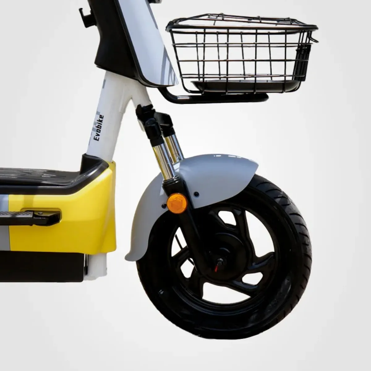 EVOBIKE - Bicicleta Eléctrica EVOBIKE SOL PRO 35kmh AMARILLO-GRIS 350W Batería Extraíble