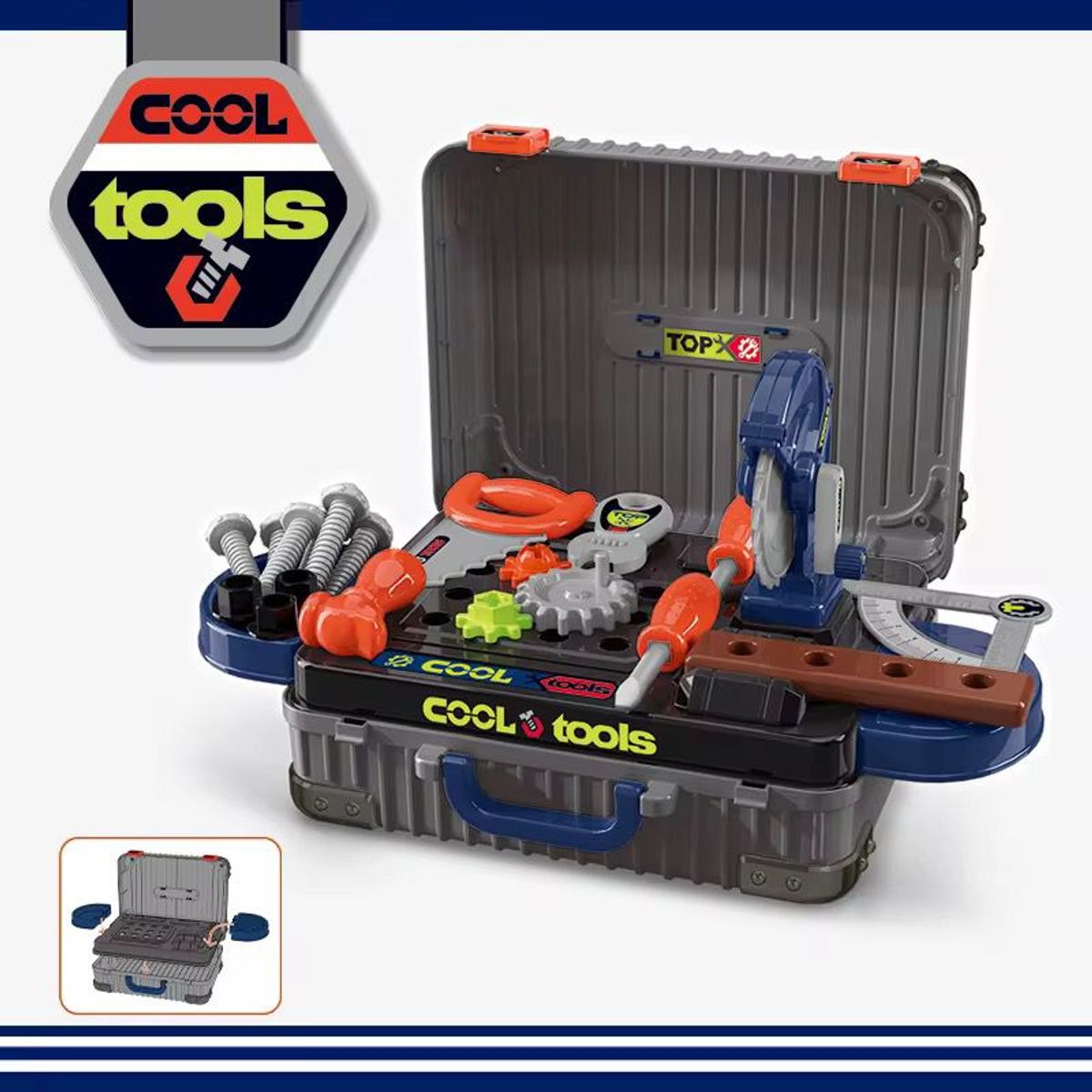 GENERICO - Maleta Para Niño De Herramientas 3 En 1 Didáctica Infantil